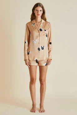 Flash Sale Alba Capricia Silk Satin Pajama Set Pajamas