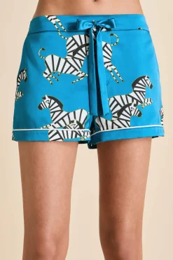 Best Alba Zora Zebra Pajamasin Silk Satin Pajamas