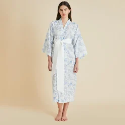 Store Amaya Eros Toile de Jouy Robein Cotton-Silk Robes