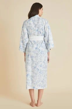 Store Amaya Eros Toile de Jouy Robein Cotton-Silk Robes
