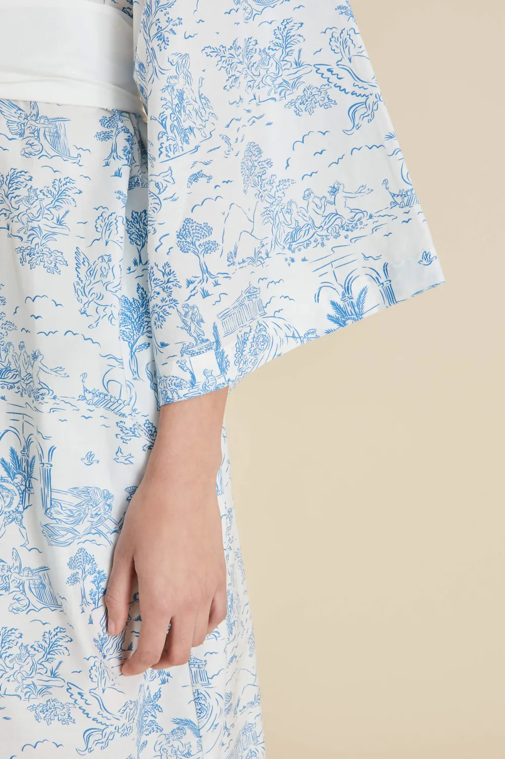 Store Amaya Eros Toile de Jouy Robein Cotton-Silk Robes