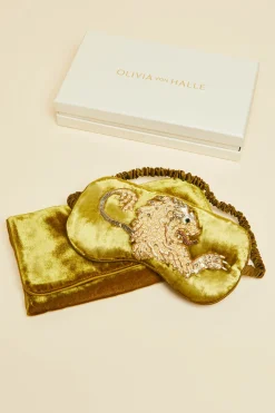 Discount Audrey August Gold Embellished Eye Maskin Silk Velvet Eye Masks