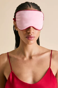 Fashion Audrey Blush Eye Maskin Silk Satin Eye Masks