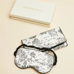 Best Audrey Dioscuri Toile de Jouy Eye Maskin Silk Satin Eye Masks