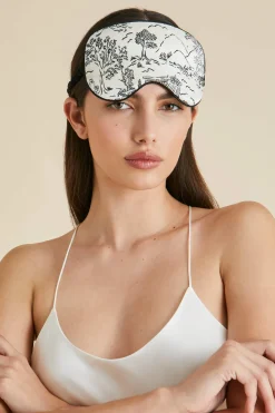 Best Audrey Dioscuri Toile de Jouy Eye Maskin Silk Satin Eye Masks