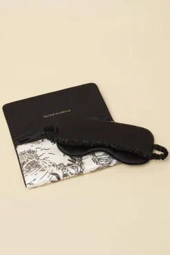 Best Audrey Dioscuri Toile de Jouy Eye Maskin Silk Satin Eye Masks