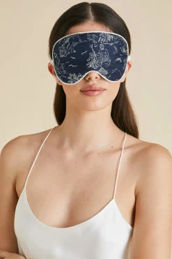 Fashion Audrey Erebus Toile de Jouy Eye Maskin Silk Twill Eye Masks