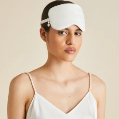 Sale Audrey Pearl Eye Maskin Silk Satin Eye Masks