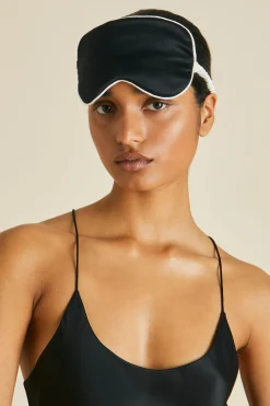 Discount Audrey Jet Eye Maskin Silk Satin Eye Masks