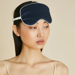 Fashion Audrey Ivory Eye Maskin Silk Satin Eye Masks