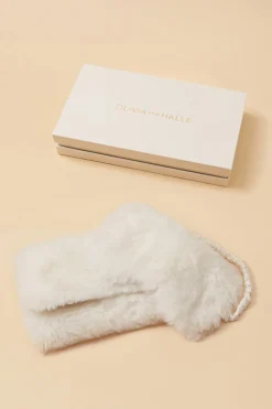 Flash Sale Audrey Snow White Eye Maskin Faux Fur Eye Masks