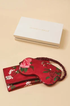 Best Sale Audrey Tardieu Floral Eye Maskin Silk Satin Eye Masks