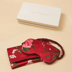 Best Sale Audrey Tardieu Floral Eye Maskin Silk Satin Eye Masks
