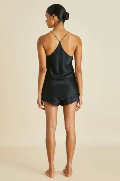 Fashion Bella Jet Camisole Setin Silk Satin Camisole Sets|Pajamas