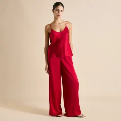 Online Bliss Ruby Camisole Setin Silk Satin Camisole Sets|Pajamas