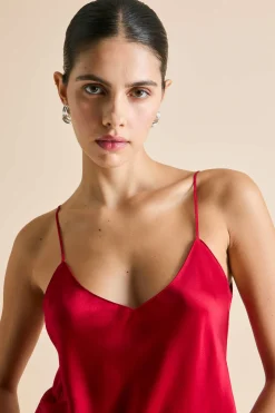 Online Bliss Ruby Camisole Setin Silk Satin Camisole Sets|Pajamas