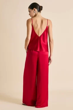 Online Bliss Ruby Camisole Setin Silk Satin Camisole Sets|Pajamas