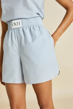 Outlet Calypso Blue Camisole Setin Cotton-Silk Camisole Sets