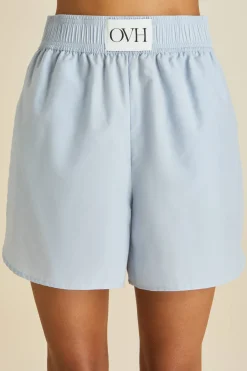 Outlet Calypso Blue Camisole Setin Cotton-Silk Camisole Sets