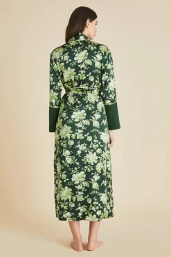 Fashion Capability Ares Floral Robein Silk Satin Robes