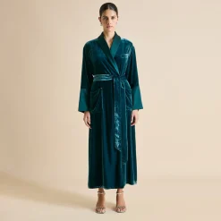 Discount Capability Ocean Robein Silk Velvet Robes