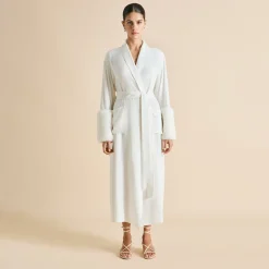 Fashion Capability Snow White Robein Silk Crêpe de Chine Robes