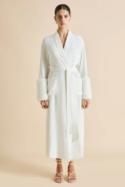 Fashion Capability Snow White Robein Silk Crêpe de Chine Robes