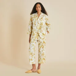 Online Casablanca Aegeus Floral Pajamasin Cotton-Silk Pajamas