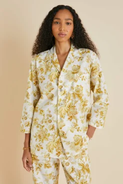 Online Casablanca Aegeus Floral Pajamasin Cotton-Silk Pajamas