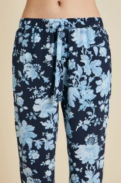 Fashion Casablanca Alcides Floral Pajamasin Silk Crêpe de Chine Pajamas