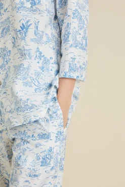 Cheap Casablanca Eros Toile de Jouy Pajamasin Cotton-Silk Pajamas