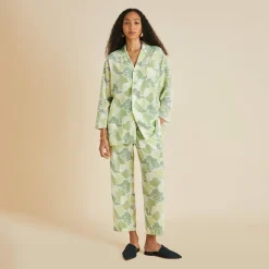 Outlet Casablanca Luna Cloud Pajamasin Silk Crêpe de Chine Pajamas