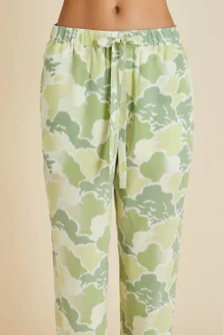 Outlet Casablanca Luna Cloud Pajamasin Silk Crêpe de Chine Pajamas