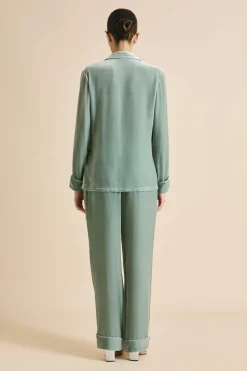 Shop Coco Ash Pajamasin Silk Velvet Pajamas