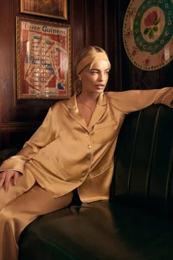 Best Sale Coco Pajamasin Silk Satin Pajamas