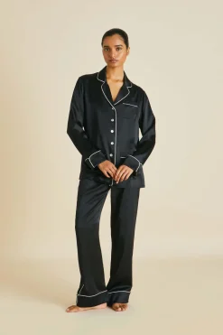 Flash Sale Coco Jet Pajamasin Silk Satin Pajamas