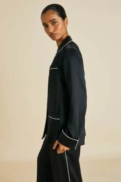 Flash Sale Coco Jet Pajamasin Silk Satin Pajamas