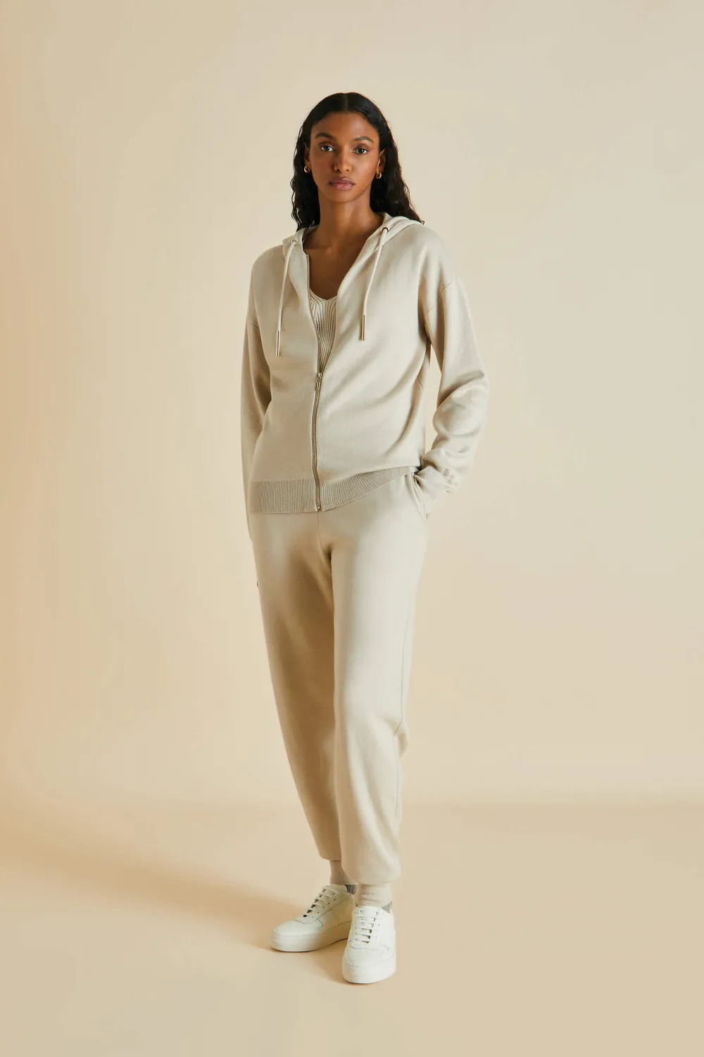 Shop Della Kasbah Tracksuitin Silk-Cashmere Tracksuits