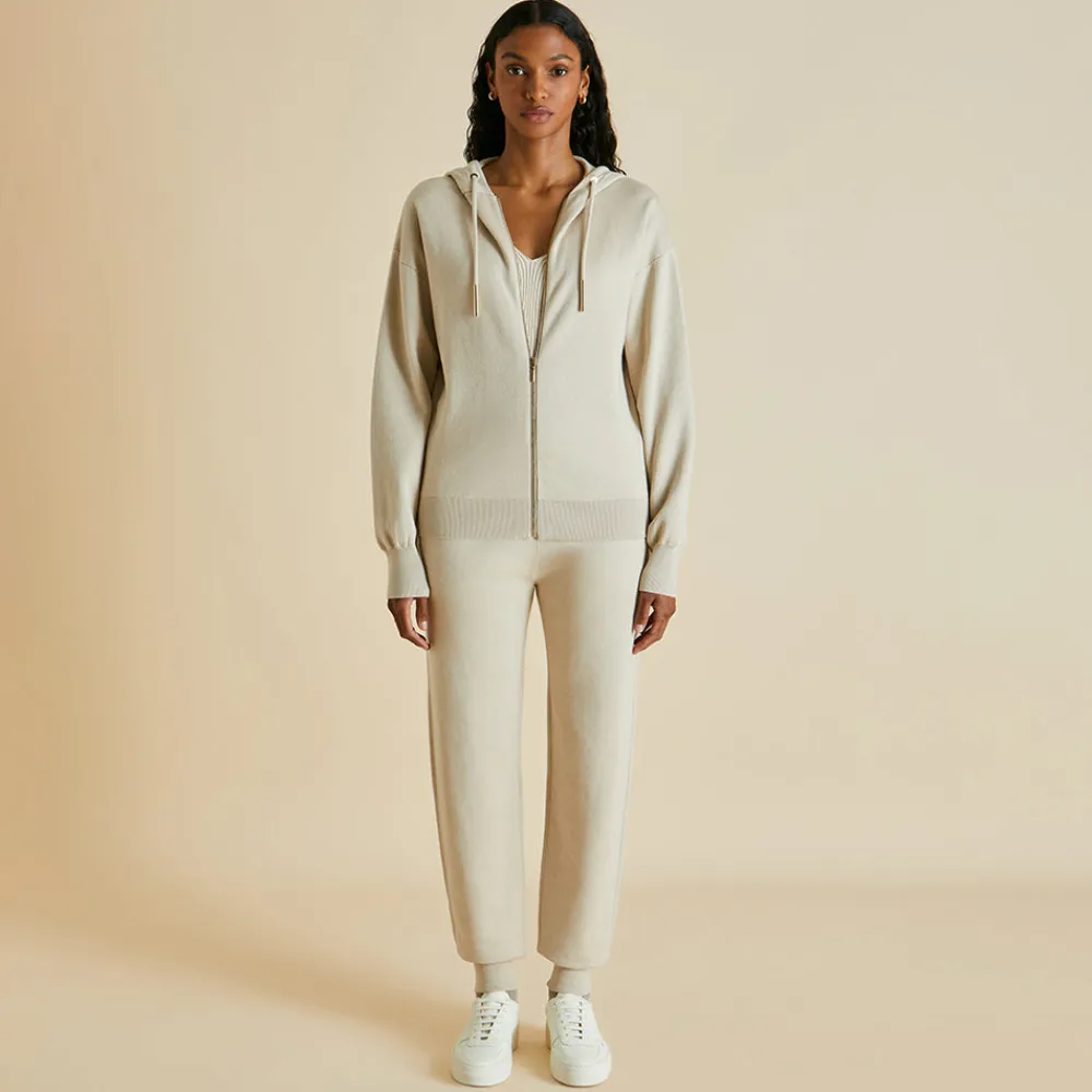 Shop Della Kasbah Tracksuitin Silk-Cashmere Tracksuits