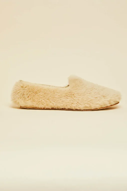 Sale Dolly Caramel Slippersin Merino Wool Slippers