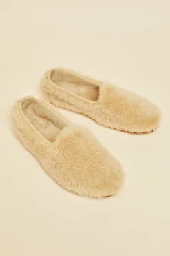 Sale Dolly Caramel Slippersin Merino Wool Slippers