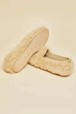 Sale Dolly Caramel Slippersin Merino Wool Slippers