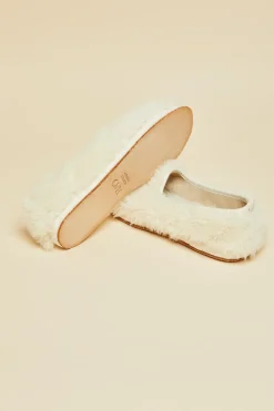 New Dolly Ivory Slippersin Merino Wool Slippers