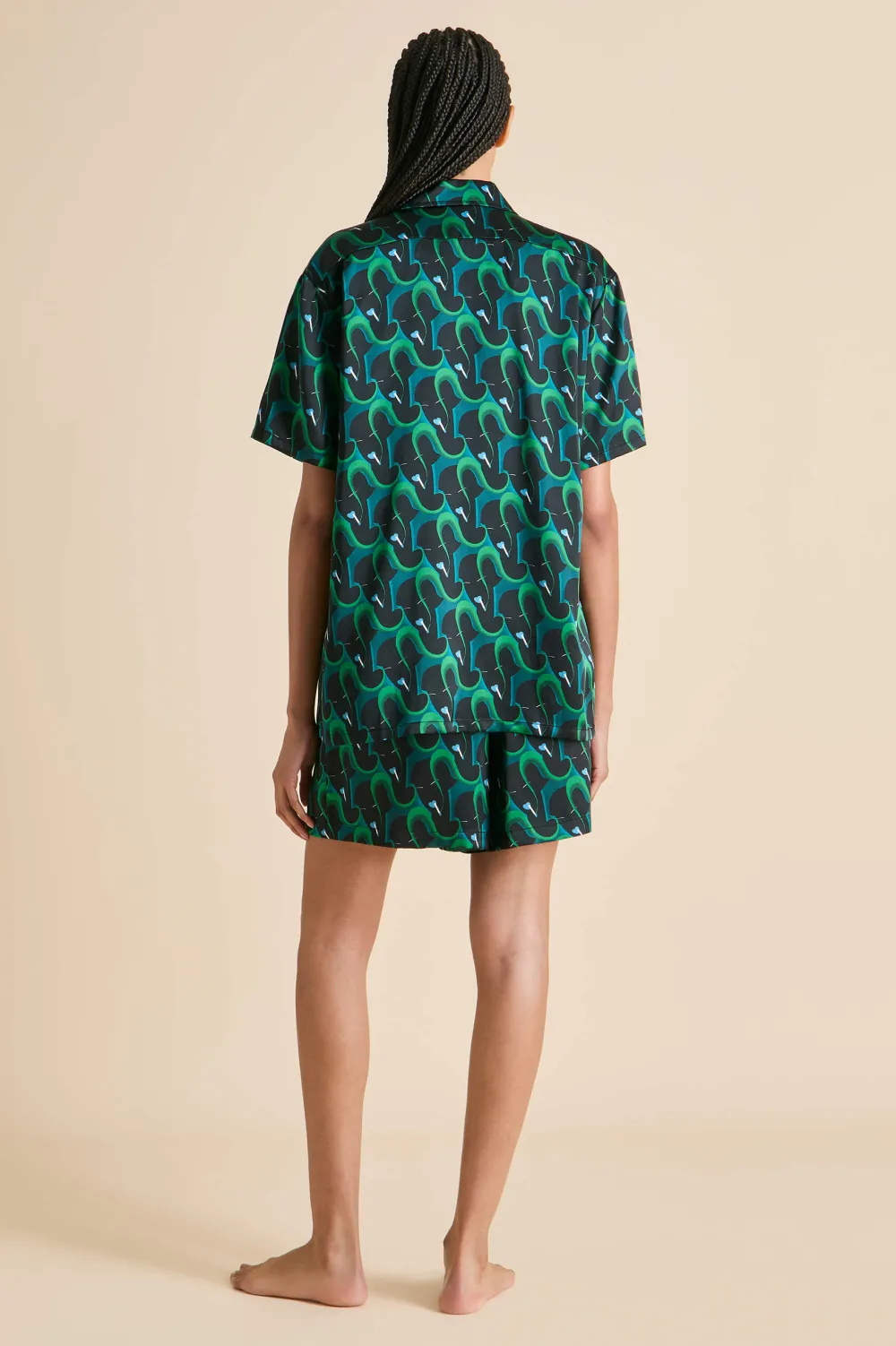 Outlet Emeli Colette Figure Pajamasin Silk Satin Pajamas