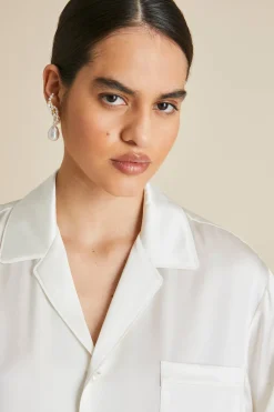 Best Fifi Pearl Pajamasin Silk Satin Pajamas