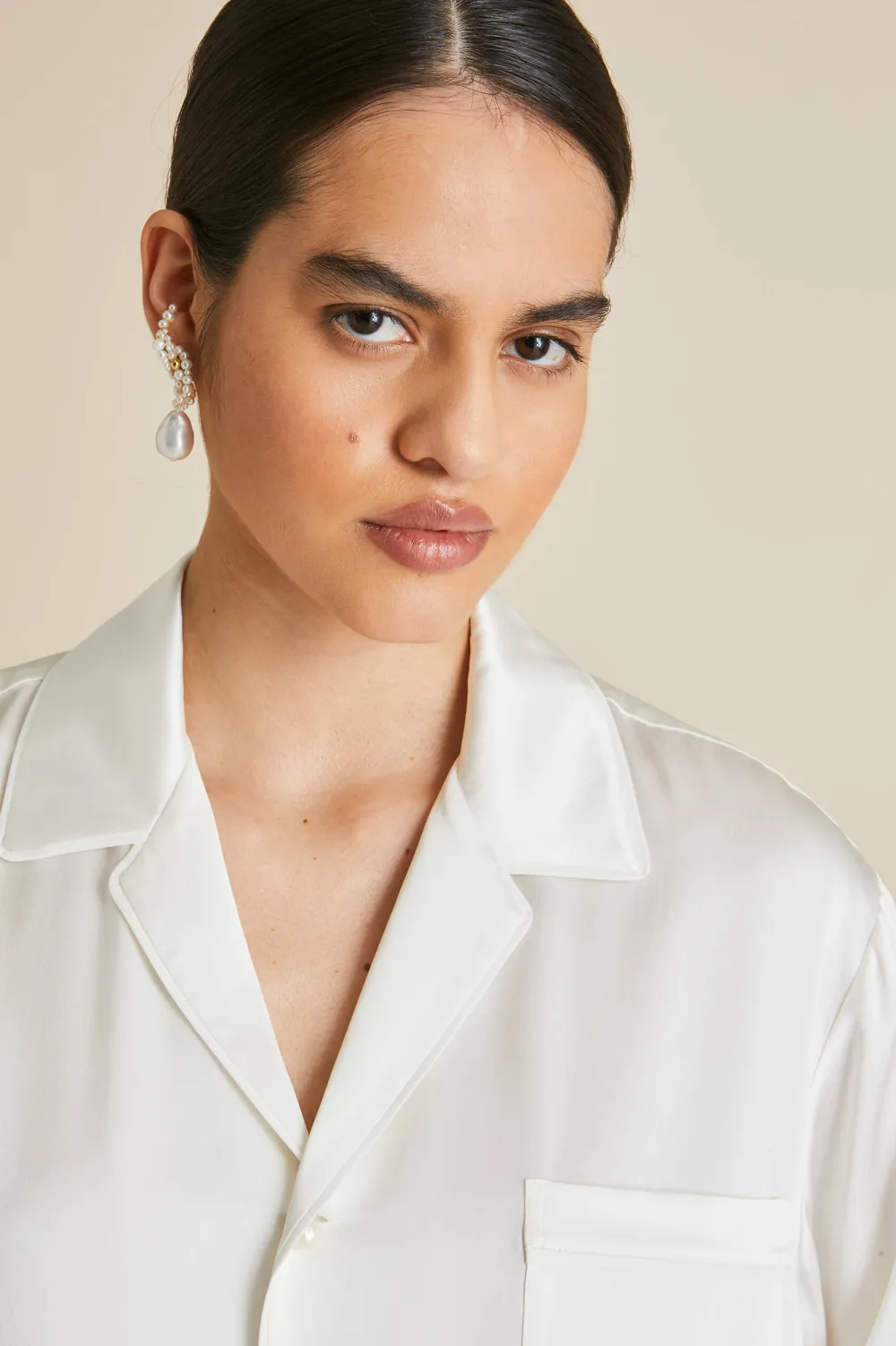 Best Fifi Pearl Pajamasin Silk Satin Pajamas