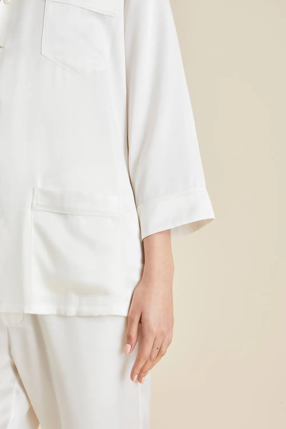 Best Fifi Pearl Pajamasin Silk Satin Pajamas