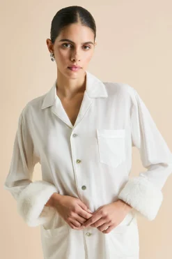 Discount Fifi Snow White Pajamasin Silk Crêpe de Chine Pajamas