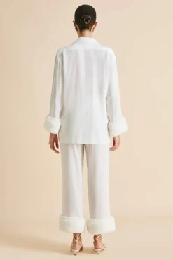 Discount Fifi Snow White Pajamasin Silk Crêpe de Chine Pajamas