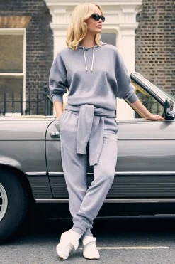 Fashion Gia London Tracksuitin Silk-Cashmere Tracksuits